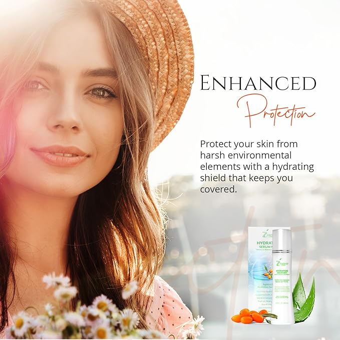 Hydrating Serum Mist (6.26 + 1.35) FL OZ - (Comes with Refill) - Improves Tone & Texture – Calms, hydrates, refreshes Sensitive Skin - Hyaluronic Acid Serum, E Vitamins - Anti-Wrinkle-GlimoraGlow