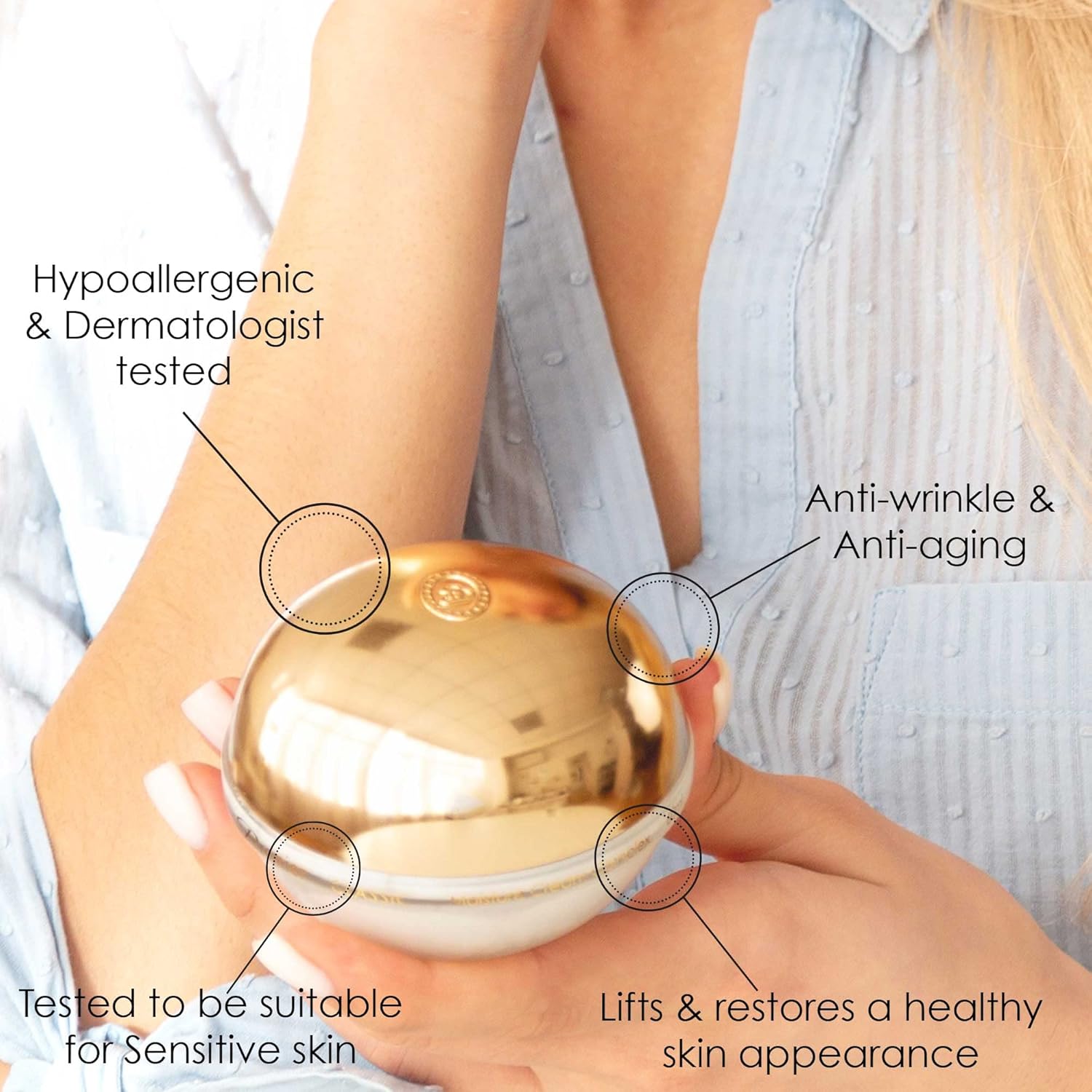 Premier Dead Sea Classic Night Cream, Age defying, nourishing, Moisturized skin with vitamins E and A 2.4fl.oz-GlimoraGlow