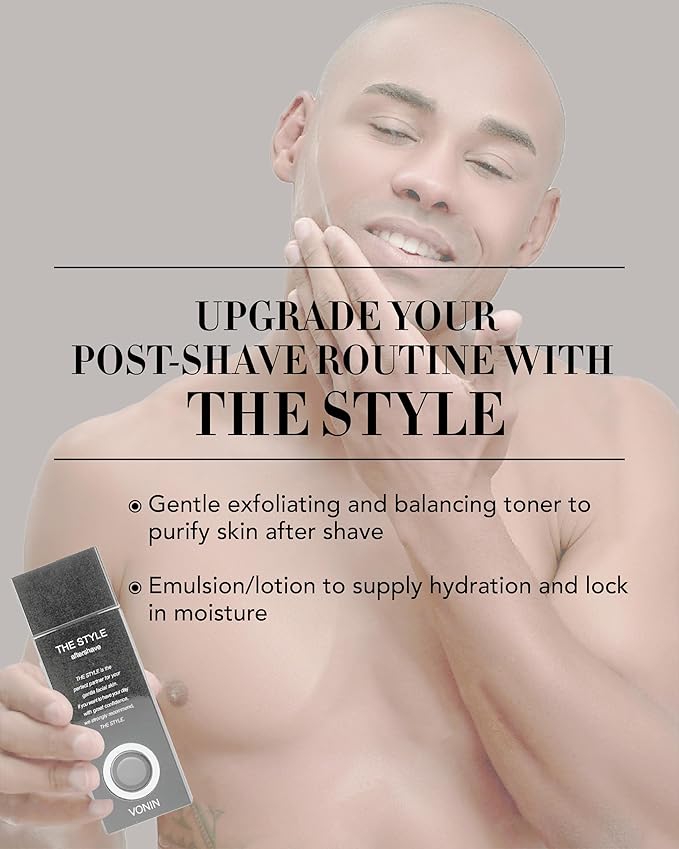 (The Style Aftershave Set, 11.5fl oz) - Men's Skincare Kit for Smooth Skin CoQ10, Cypress, AHA | Korean Skincare-GlimoraGlow