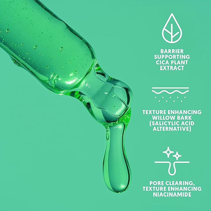 By Nature Calming Face Serum - Cica+10% Niacinamide+Willow Bark - Purifying Facial Serum with Cica Plant Extract & Texture Enhancing Niacinamide - Skincare from New Zealand - 1 fl. Oz-GlimoraGlow