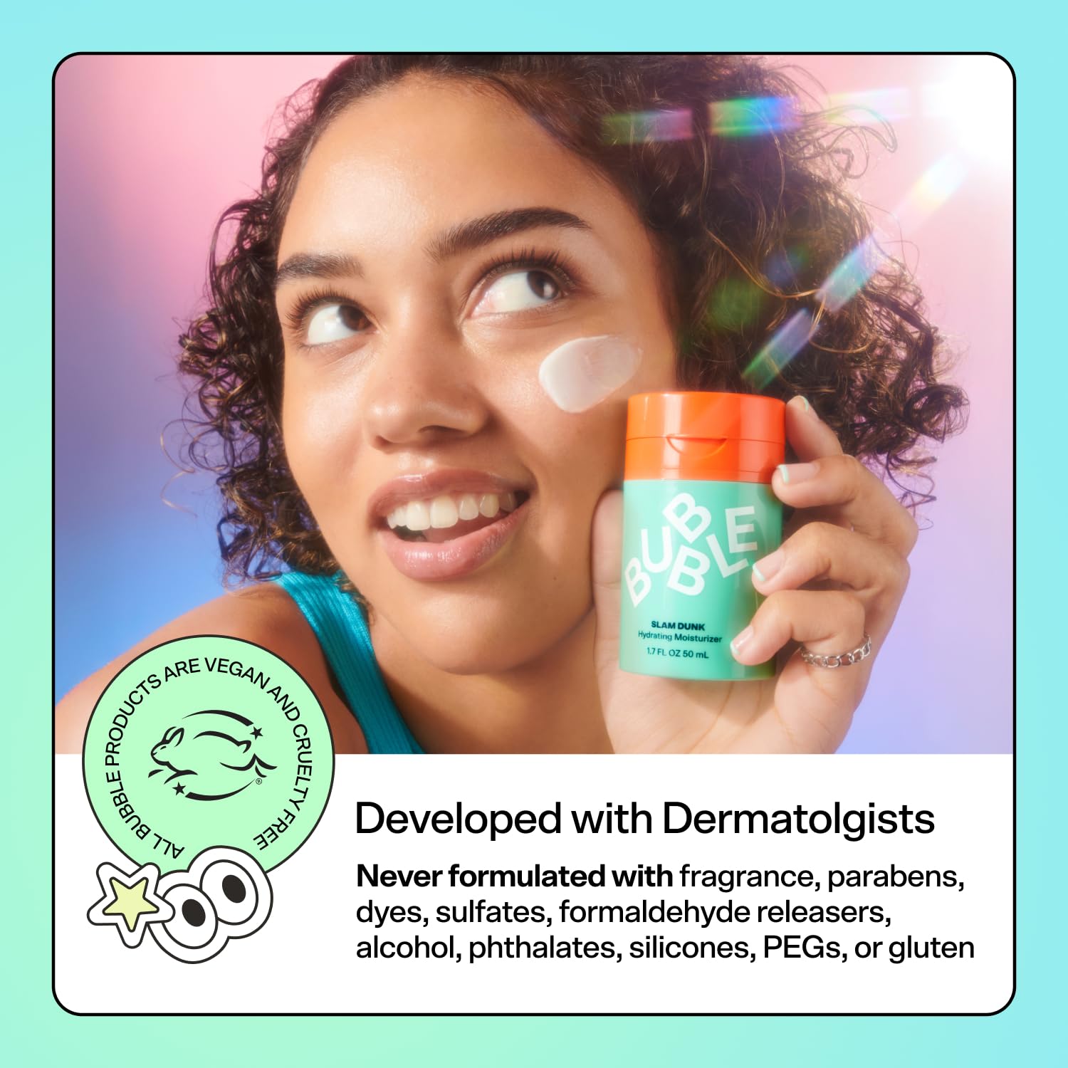 Bubble Skincare Fresh Start Gel Cleanser - Gentle Exfoliating Face Wash for Oily Skin - Formulated with Aloe Vera Juice + Caffeine to Protect and Soothe Complexion (50ml)-GlimoraGlow