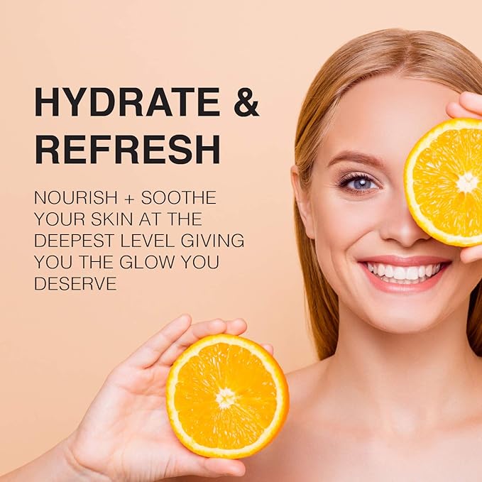 Vitamin-C Face Mist & Setting Spray for All Skin Types - Hyaluronic Acid, Aloe Vera & Rose Water - Skin Brightening, Anti-Aging, Moisturizing, Pore Minimizing - 4 Fl Oz-GlimoraGlow