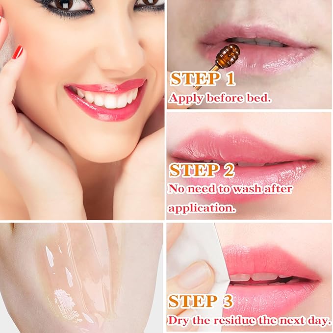 1PCS Bee Lip Balm Honey Pot,Honey Sleeping Lip Mask Bee Lip Balm with Applicator,Natural Moisturizing & Prevention Dry and Cracked Lip Scrubs Exfoliator-GlimoraGlow