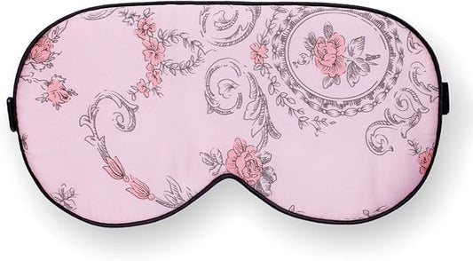 100% Pure Silk Eye Mask Sleep Eye Mask Eye Cover Eyeshade Sleeping Eye Mask Floral Colors (#1)-GlimoraGlow