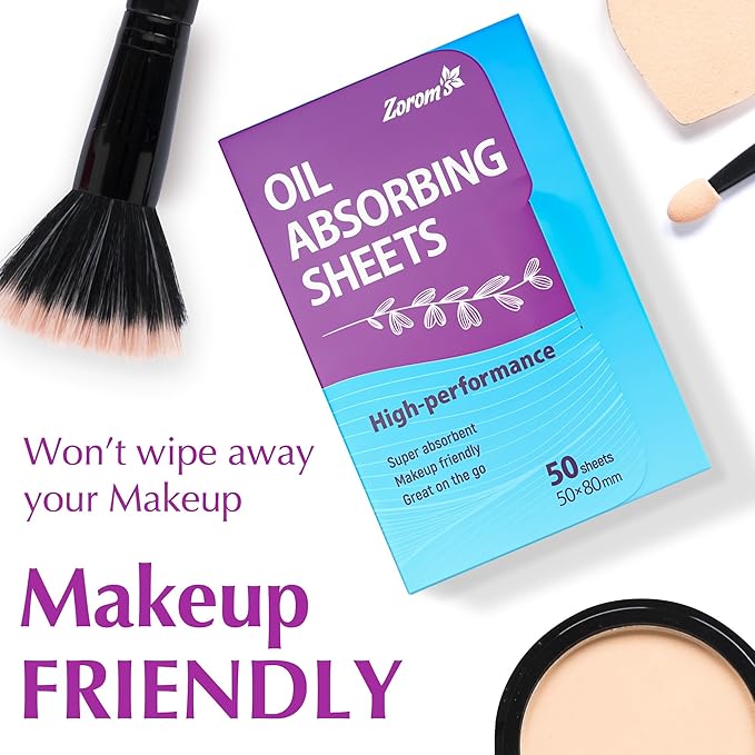Premium Oil Absorbing Sheets for Face - 3 pack (150 sheets) - Makeup Friendly Oil Blotting Sheets for Face - Blotting Papers for Face with Oily Skin-GlimoraGlow