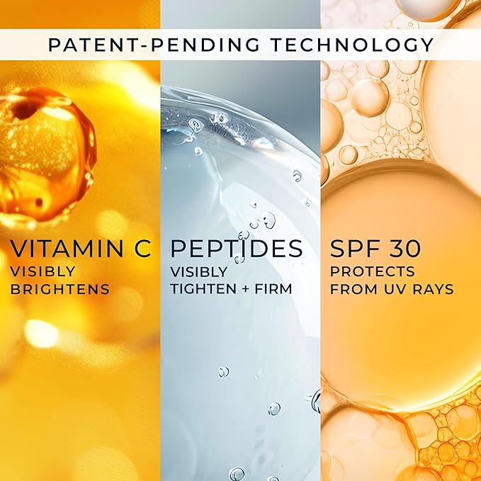 RoC Multi Correxion Revive + Glow Vitamin C Sunscreen Broad Spectrum SPF 30 Face Moisturizer (1.7 oz) with Retinol Eye Cream Packette-GlimoraGlow