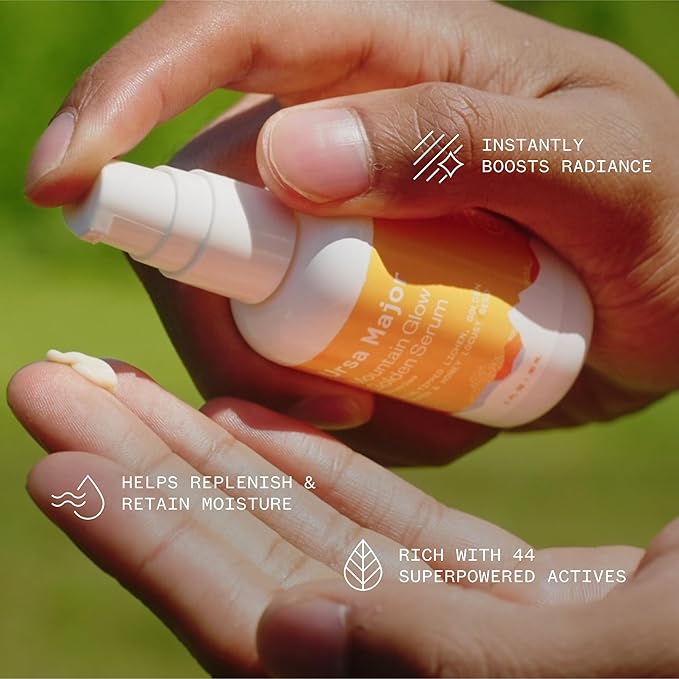 Ursa Major Mountain Glow Natural Face Serum | Vegan Daily Facial Moisturizer | Combat Wrinkles & Sagging Skin | Boost Radiance and Skin Glow | Cruelty-Free & Non-Toxic | For Men & Women | 1.0 ounce-GlimoraGlow