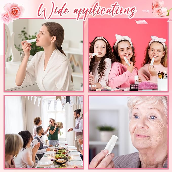 100 Pcs Lip Balm Bulk Heart Shape Lip Balm Jasmine Scented Beeswax Lip Balm Moisturizing Lip Balm Add Your Own Labels for Teacher Baby Shower Coworkers Friend Gift-GlimoraGlow