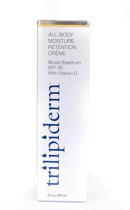 Trilipiderm Moisturizing Sunblock 8oz All Day Hydration for Body and Face, Vitamin D Enriched Broad Spectrum Sunscreen, Two Pack-GlimoraGlow