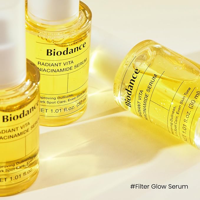 BIODANCE Radiant Vita Niacinamide Serum, Brightening, Dark Spot Care, Hydrating for Sensitive Skin, Filter Glow Serum for All Skin Types, Korean Skincare | 1.01 floz x 1 ea-GlimoraGlow
