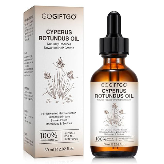 Cyperus Rotundus Oil,Cyperus Oil,Cyprus Rotundus Oil for Hair Removal,Cyperus Oil Natural, Soothing and gentle,Reducing Body Hair Growth,Smooth Skin & Hair Removal,60ml-GlimoraGlow
