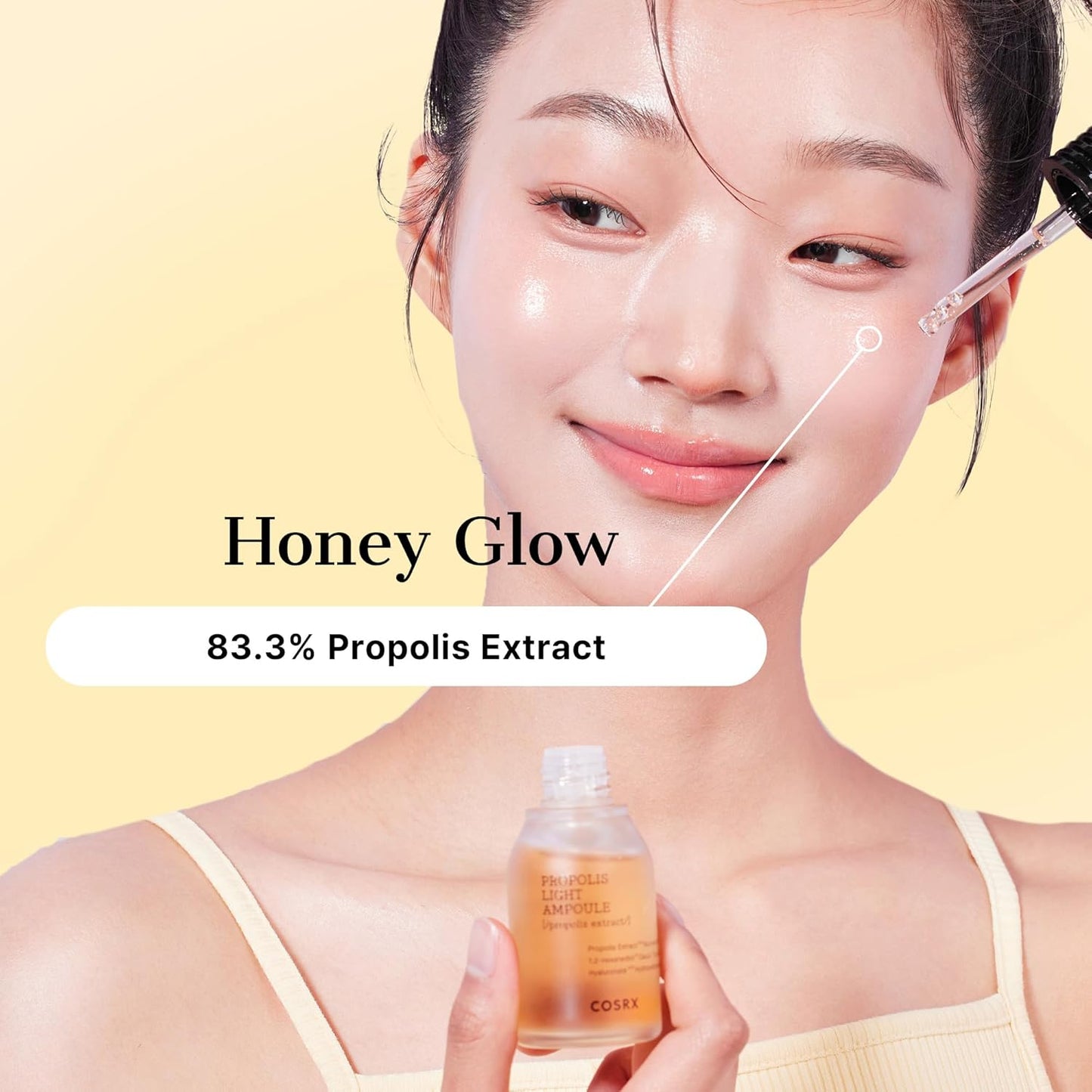 COSRX Propolis Ampoule, Glow Boosting Serum for Face with 73.5% Propolis Extract, 1.01fl.oz/30ml, Hydrating Essence for Sensitive Skin, Fine Lines, Uneven Skintone, Korean Skincare-GlimoraGlow