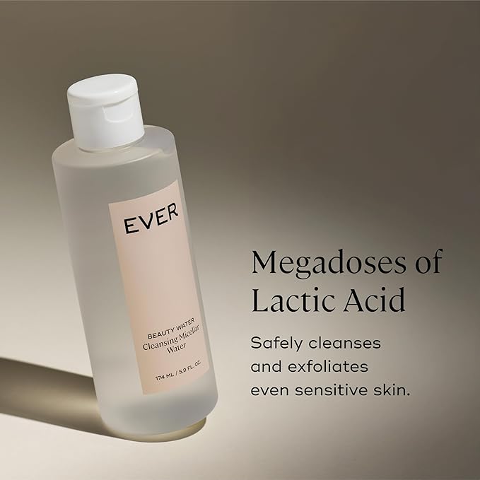 EVER Beauty Water - Cleansing Micellar Water, Eye Makeup Remover, Rose Water Cleanser, Sensitive Skin Water Makeup Remover-GlimoraGlow