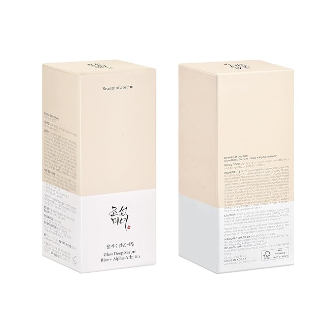 Beauty of Joseon Glow Deep Serum Rice Alpha-Arbutin Moisturizing Uneven Skin Tone Daily Korean Skin Care for Men and Women, 60ml, 2 Fl.Oz-GlimoraGlow