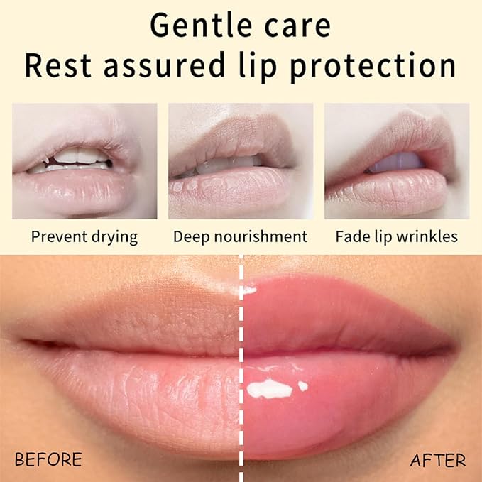 Hydrating Jelly Lipstick,Instantly Hydrating Lip Tint Tinted Moisturizing Lip Balm For Dry Lip,Conditioning & Nourishing Lip Care Moisturizer Fruit Lip Oil Non-sticky Lip Gloss(Tangerine)-GlimoraGlow