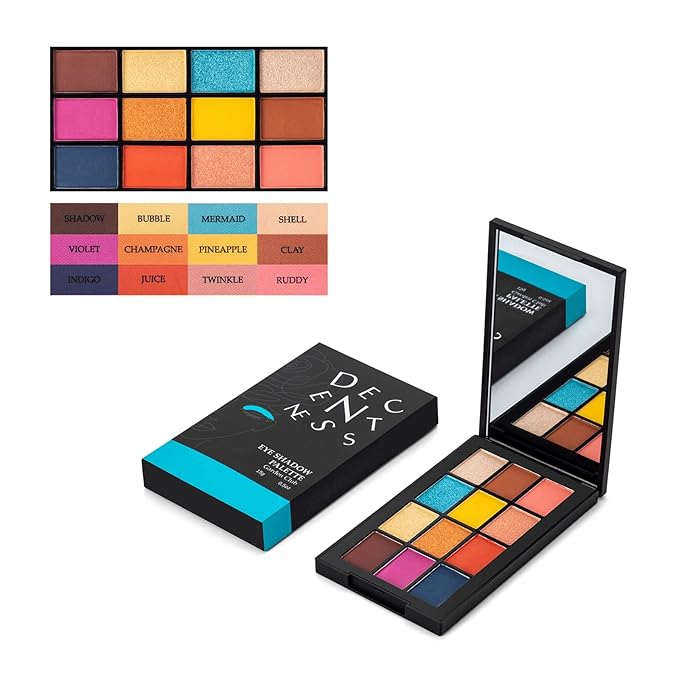 12 Colors Eyeshadow Palette Makeup Shades Nude Matte Shimmer Glitter Pigment, Pro Long Lasting&Waterproof Highlighting Makeup Palette,Ideal Gift(Garden Club)-GlimoraGlow