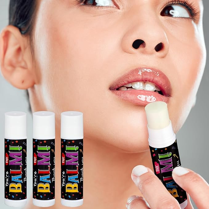 100 Pack Employee Appreciation Gifts Bulk Lip Balms Favors Bulk Small Thank You Gifts Team Appreciation Inspirational Gifts for Women Men Coworkers Staff Teachers Nurses-GlimoraGlow