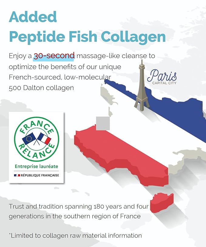 UNIZAAR Fill Collagen Enzyme Powder Face Wash Set of 2 – (0.007 oz * 60EA) Luxurious French Collagen & Urea Infused Korean Cleanser, Travel Face Wash, Travel Size Face Wash for Women, Korean Skin Care-GlimoraGlow