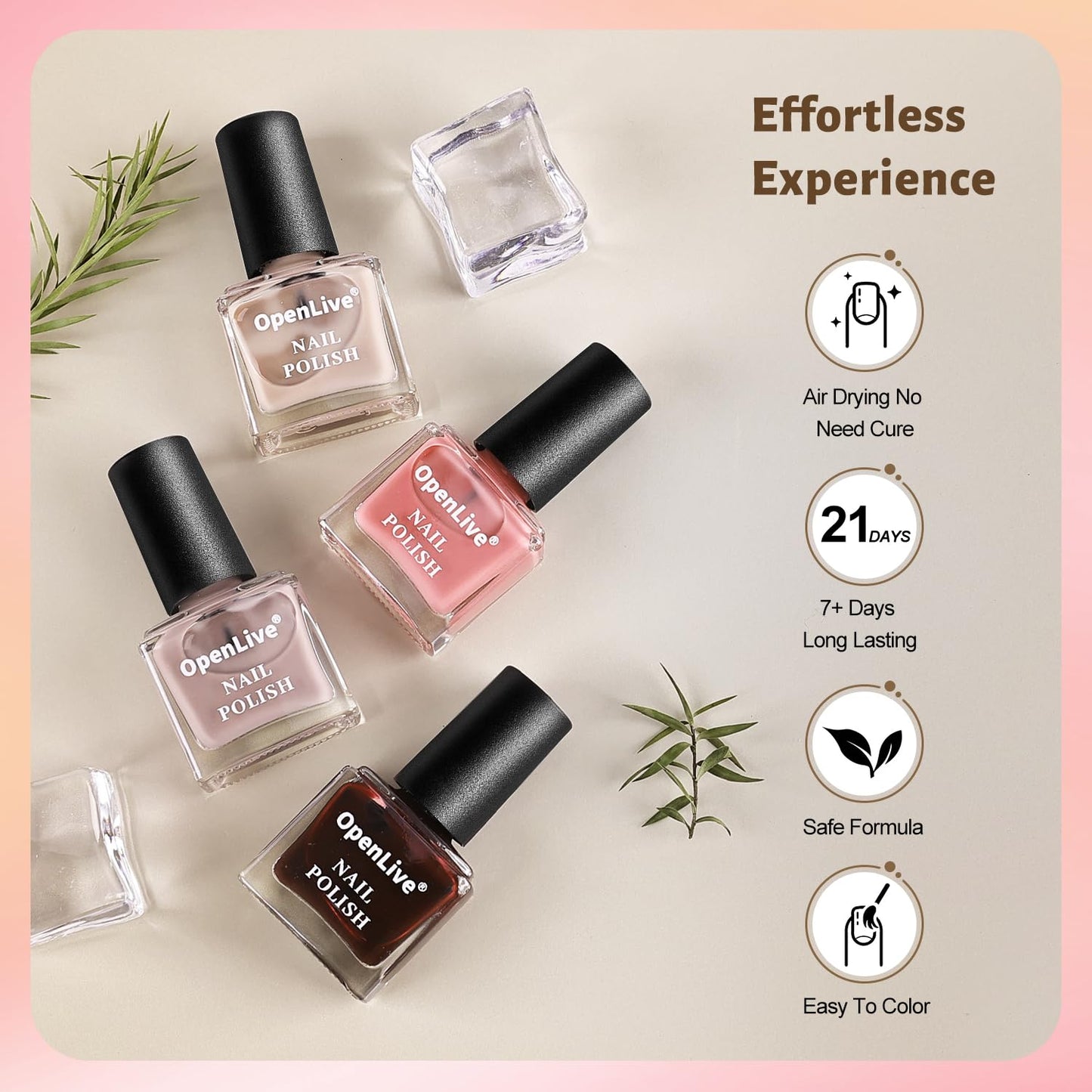 Jelly Nail Polish Set, 10 Color With 2PCS Base and Top Coat Quick Drying High Gloss Shine Jelly Nail Polish Translucent Amber Gray Red Nude Color Holiday Gift Giving-GlimoraGlow