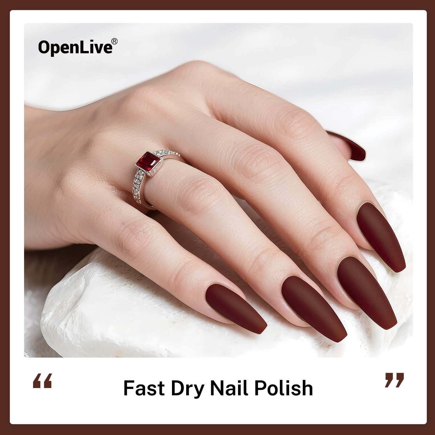 16.5ml Brown Nail Polish Large Volume Quick Drying Nail Polish, Fast Drying and Long Lasting Color Nail Art DIY Home Manicure Gift for Women-GlimoraGlow