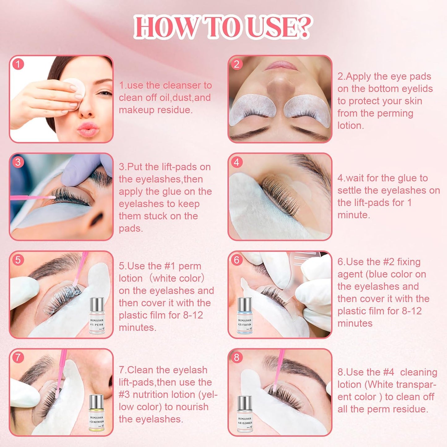 2025 Upgraded Lash Lift Kit for Perming,Curling and Lifting Eyelashes | Semi-Permanent Salon Grade Supplies for Beauty Treatments | Includes Eye Shields,Pads and Accessories-GlimoraGlow