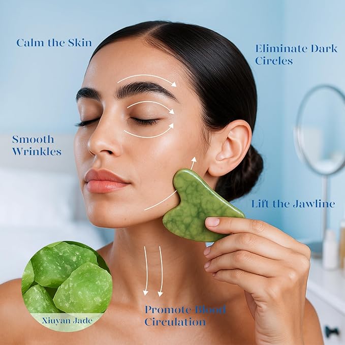 BAIMEI Stainless Steel Ice Roller for Face & Gua Sha Facial Tools, Soothes Puffiness, Relieves Pain, Self - Care Gift for Women-GlimoraGlow