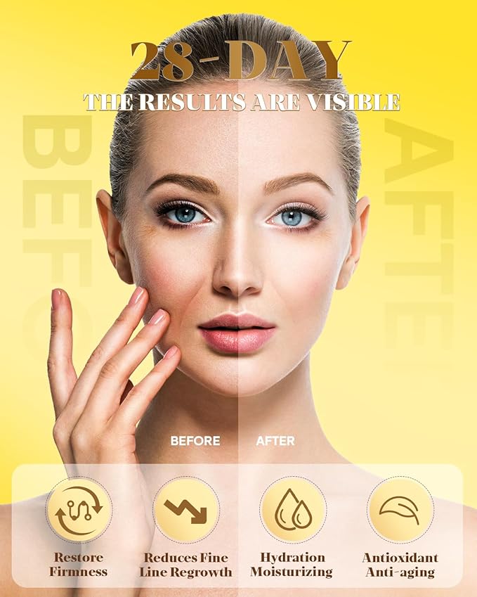 3% Retinol Cream Face Moisturizer, Anti Aging Neck Firming Cream with Collagen, Day & Night Face Cream with Hyaluronic Acid, Lifting & Tightening Wrinkle for Women & Men (1.51 Fl Oz (Pack of 1))-GlimoraGlow