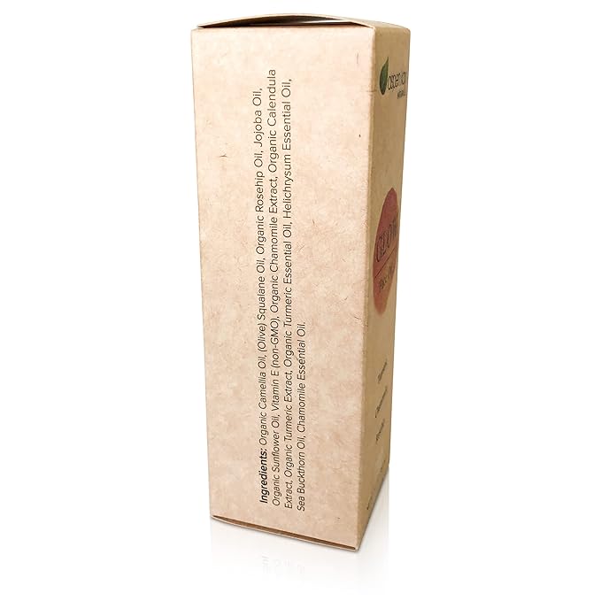 Glow - Turmeric & Rosehip Face Oil, Natural & Organic Face Moisturizer with Turmeric, Camellia, Sea Buckthorn and Chamomile - Facial Serum - 2 oz-GlimoraGlow