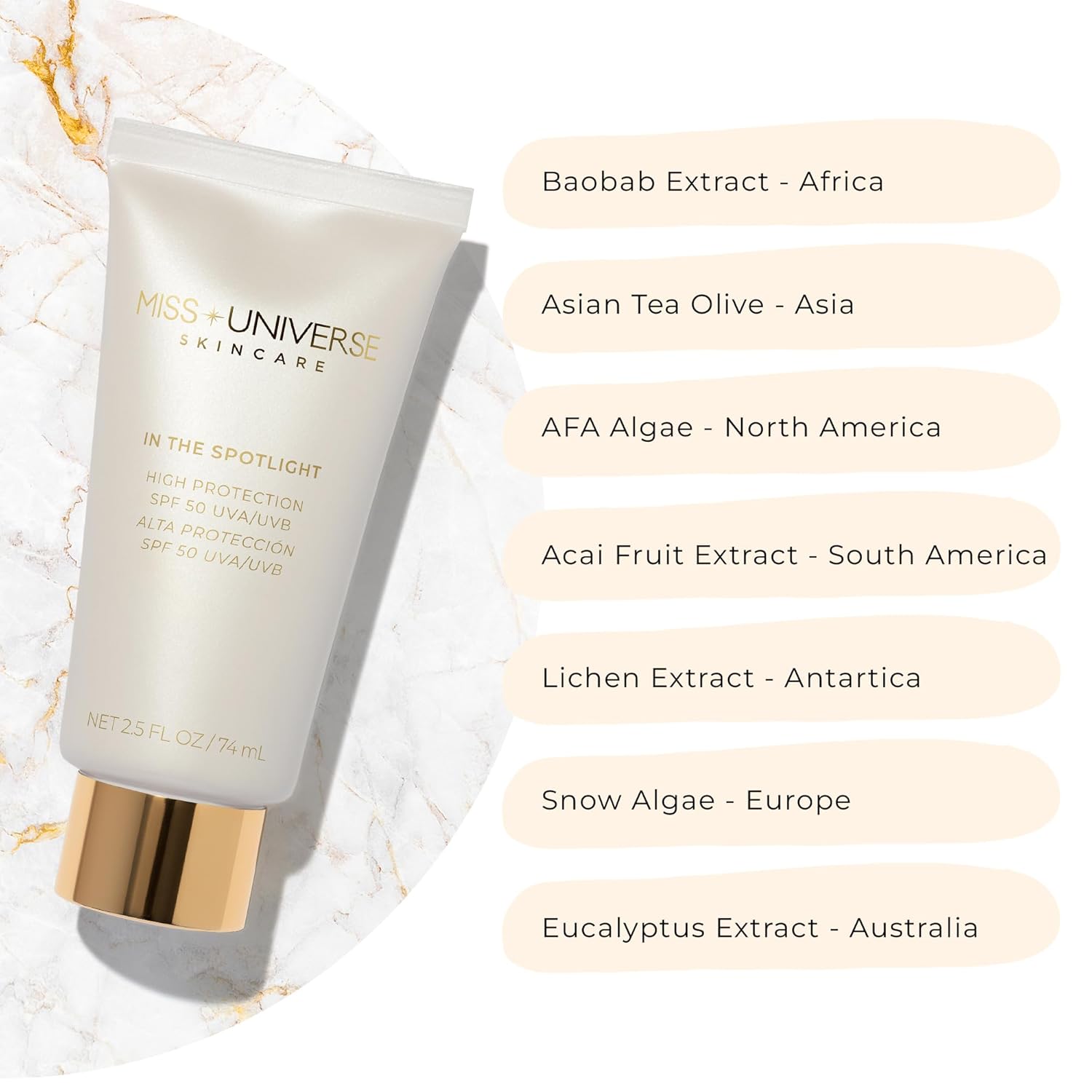 In The Spotlight SPF 50 Sun Protection and Skincare Enhancer, Facial Skin Care Product with Hyaluronic Acid, Sun Screen Protector for Faces, Personal Face Sunscreen Regimen-GlimoraGlow