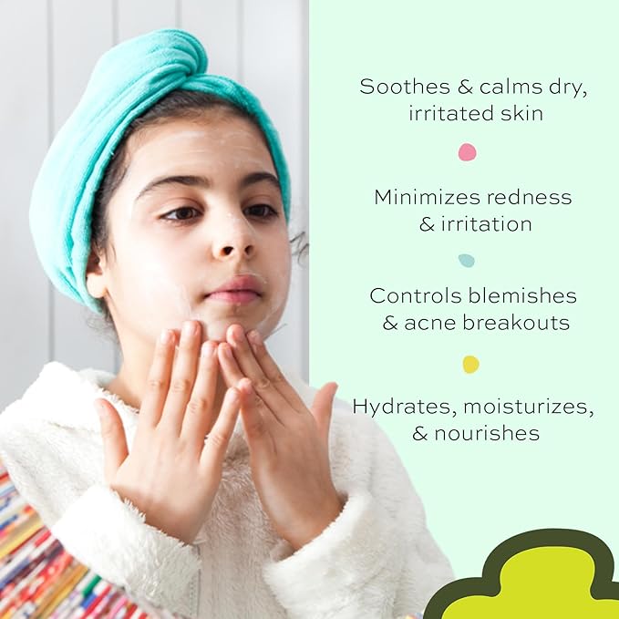 Face Moisturizer with Hyaluronic Acid Face Cream for Kids - Facial Cream & Gentle Moisturizer with Strawberry Extract & Vitamin E - Daily Facial Cream Moisturizer for Dry & Sensitive Skin 50ml-GlimoraGlow