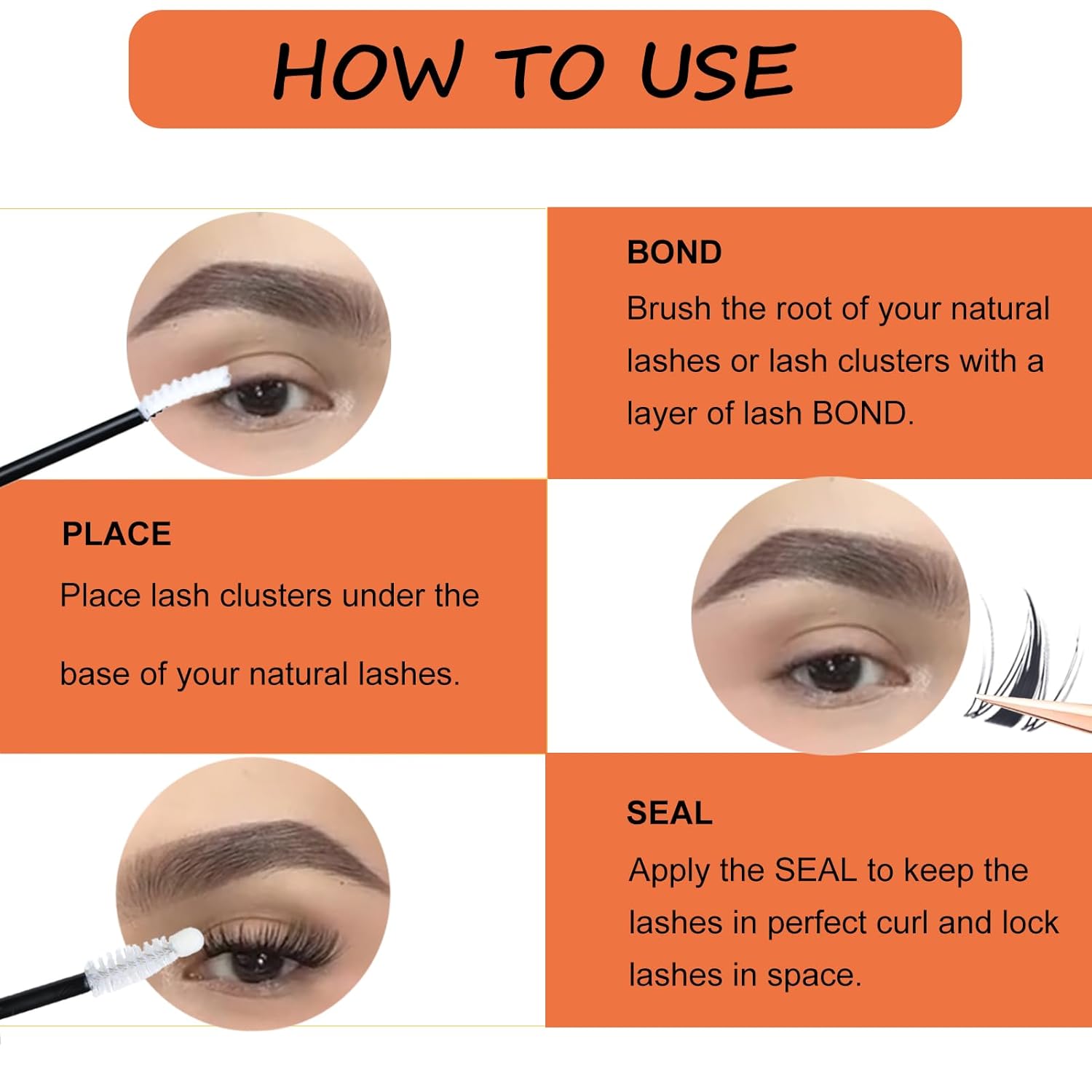 Lash Clusters Wispy Individual Lashes Fluffy Eyelash Clusters Spiky Wet-Look Cluster Eyelash Extensions Natural Cluster Lashes Ultra-Thin Invisible Band (Fairy-0.07D-Mix8-16)-GlimoraGlow