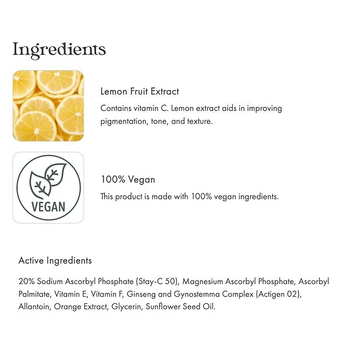 emerginC 20% Vitamin C Facial Serum - Extra Strength Micro-Encapsulated Spheres to Help Address Visible Signs of Aging (1 Ounce, 30 ml)-GlimoraGlow