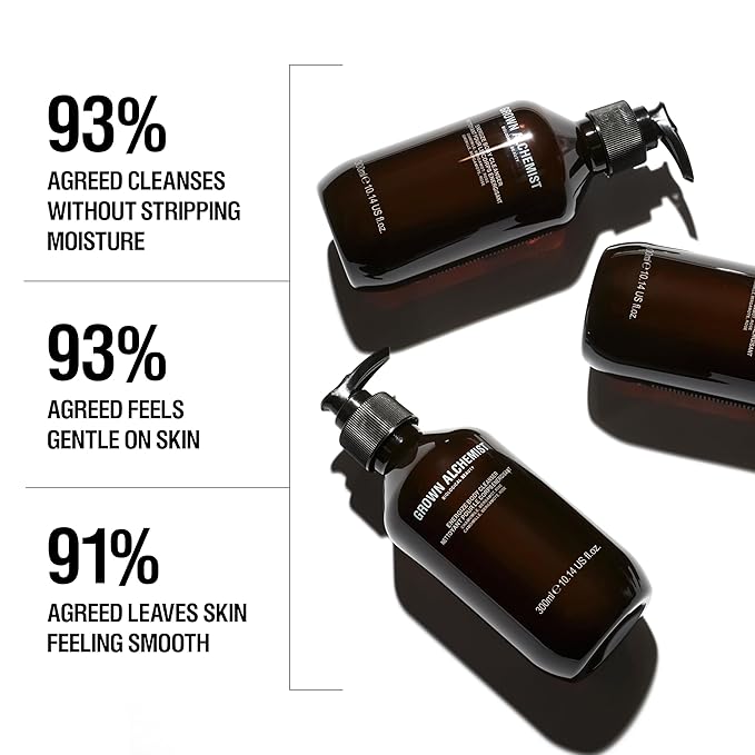 Grown Alchemist Energize Body Cleanser. Chamomile, Bergamot & Rose Body Cleanser. Gentle Body Wash. Hydrates & Cleanses Skin (500 ml)-GlimoraGlow