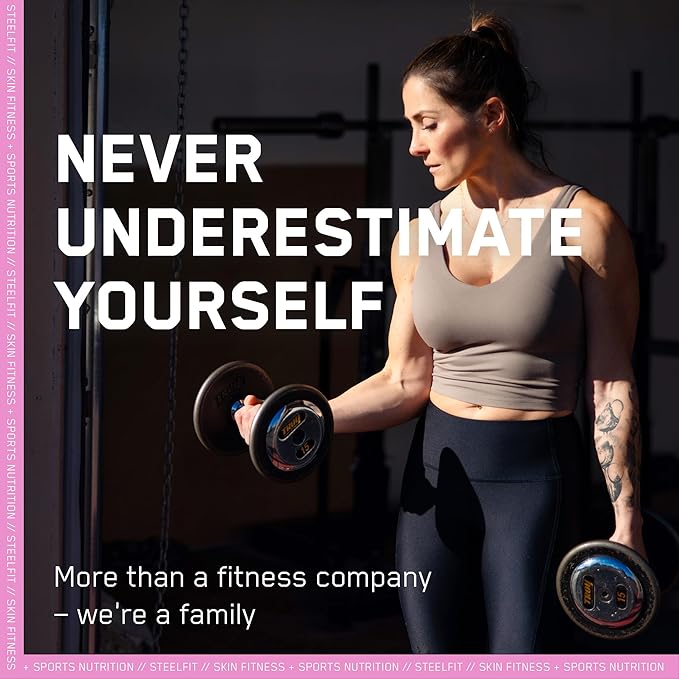 SteelFit Maximum Toning Cellulite Cream, Buns of Steel - Skin Firming & Tightening Body Lotion with Caffeine for Stretch Marks - Anti-Cellulite Remover Treatment for Booty, Thighs, Legs & Glutes-GlimoraGlow