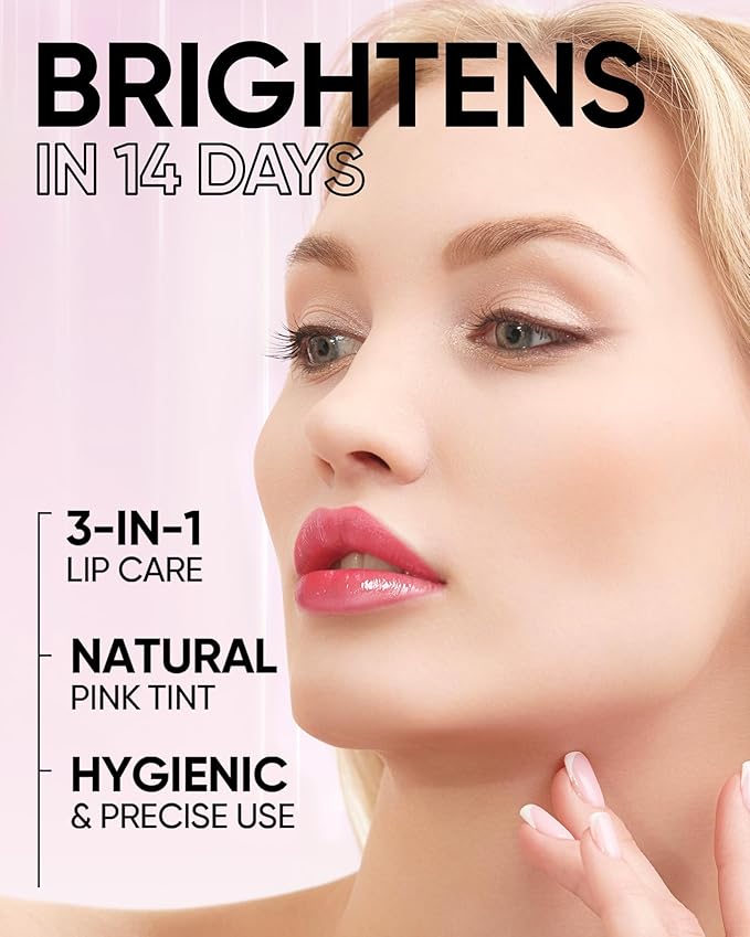 Hydrating Brightening Lip Serum, Nourishing Hydration Tinted Lip Stain, Plumping Lip Gloss with Polypeptide Squalane (02 Coral Rose)-GlimoraGlow