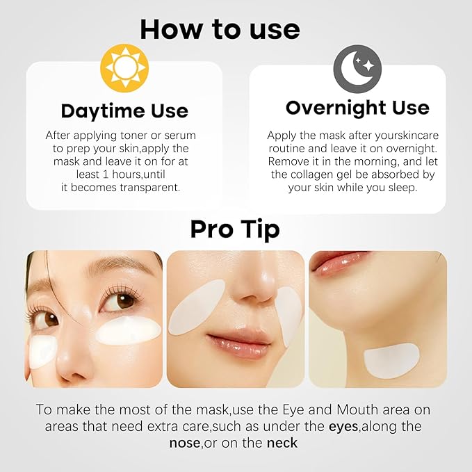 ISTON 4 Pack Collagen Face Mask, Collagen Real Deep Anti Wrinkle Lifting Mask | Firming,Pore Minimizing | Overnight Hydrating Face Masks Skincare for Glass Skin |TikTok Trend Items Skin Care-GlimoraGlow