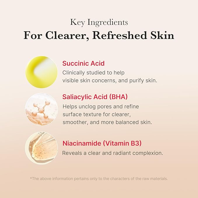 Medicube Red Succinic Acid Panthenol Facial Peeling Pads - Exfoliating Toner Pads for Breakout-Prone Skin with Niacinamide, AHA, BHA, and Soothing Panthenol - Non-Comedogenic-GlimoraGlow