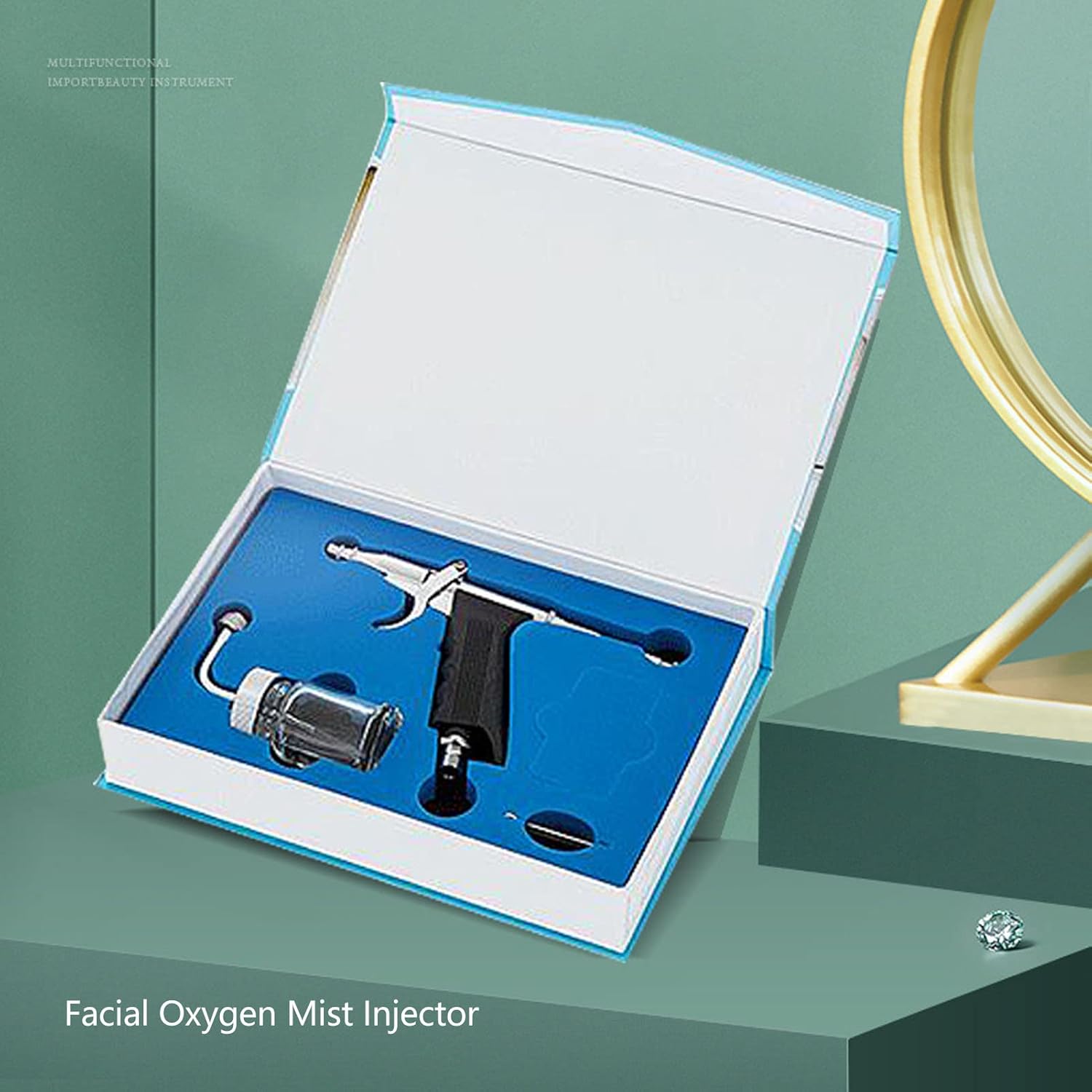 Facial Oxygen Injector Spray Gun Deep Moisturizing Skin Rejuvenation, Atomization Fine Mist Sprayer for Hydrating, Oil Control Portable Home Beauty Salon Use-GlimoraGlow