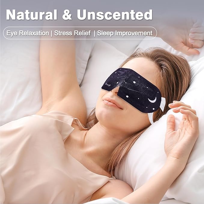 15PCS Steam Eye Mask, No Scent, Self-Heating Eye Mask, Eye SPA Mask, Relieve Eye Strain Fatique, Dark Circles, Puffiness(15pcs)-GlimoraGlow