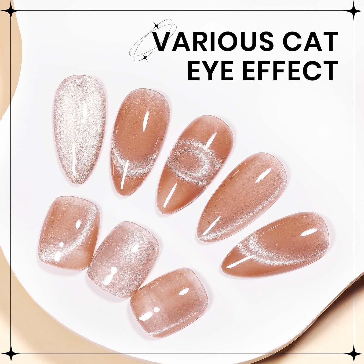10ml Cat Eye Gel Nail Polish with Magnetic Nail Polish Gel for Home Manicure Nails DIY-GlimoraGlow