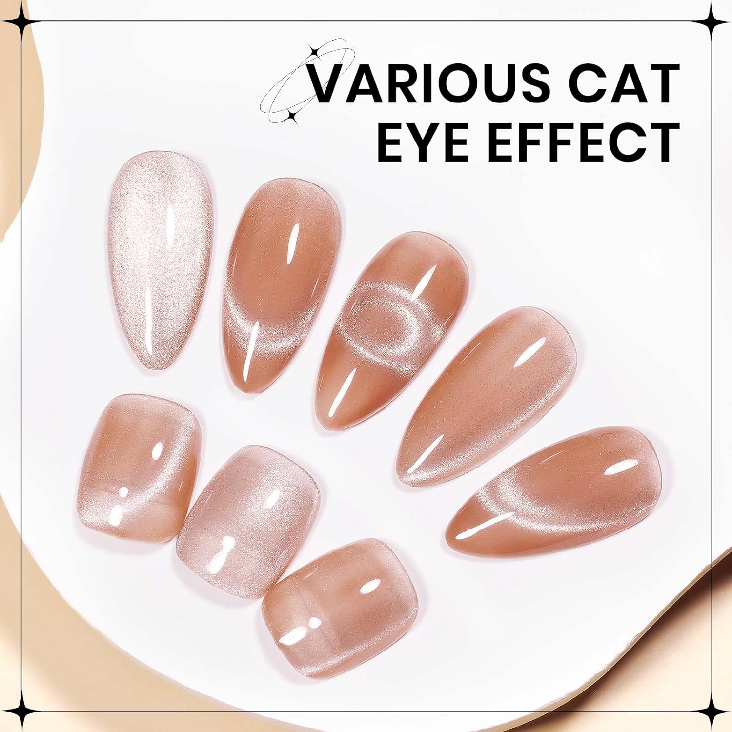 10ml Cat Eye Gel Nail Polish with Magnetic Nail Polish Gel for Home Manicure Nails DIY-GlimoraGlow