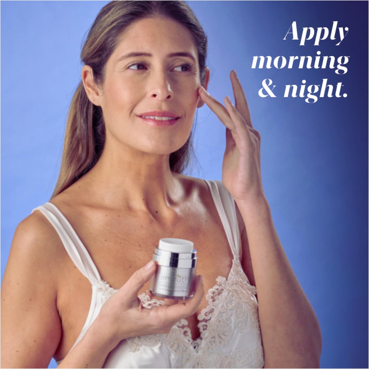 Amruth Resveratrol Daily Anti-Aging Facial Cream, 1oz Jar with Pump, Lightweight, Firms and Nourishes Skin, Smooths Appearance of Fine Lines and Wrinkles-GlimoraGlow