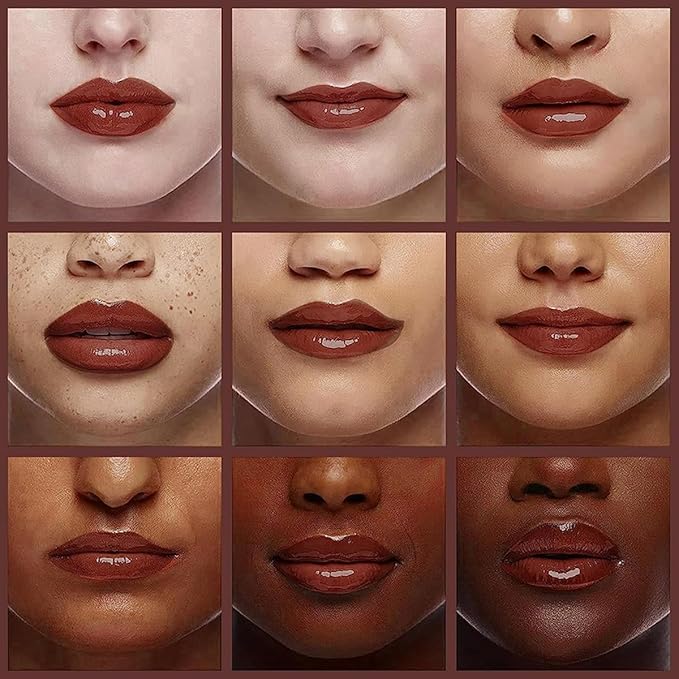 Hydrating Lip Glow Oil, Moisturizing Plumper Lip Gloss, Transparent Plumping Balm, Tinted Balm Care 0.2 OZ - 020 MAHOGANY-GlimoraGlow