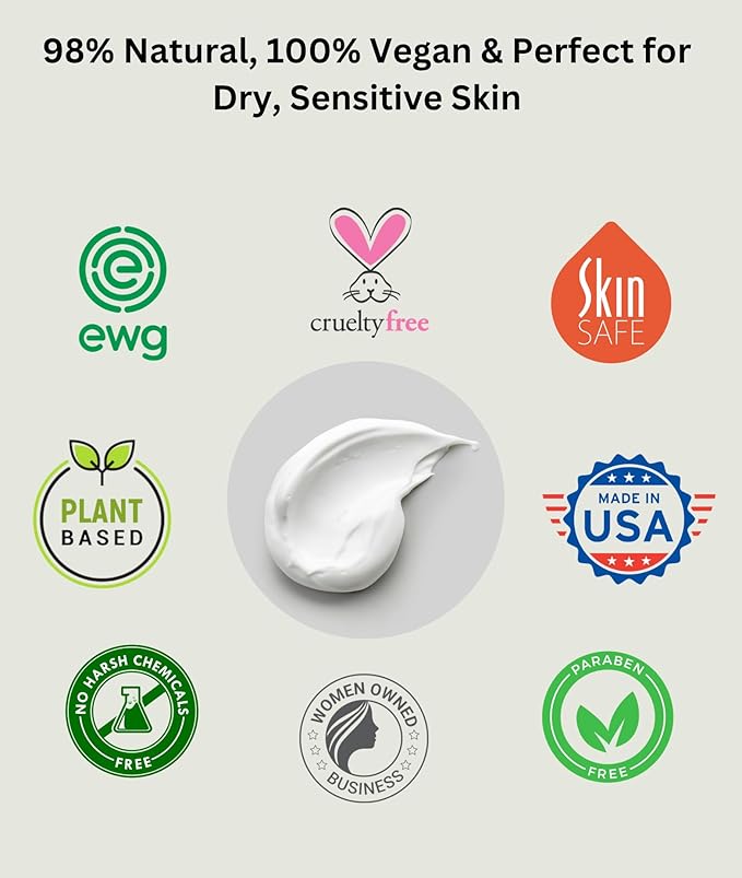 RaGaNaturals Natural Unscented Body Lotion for Dry Skin with Shea Butter and Vitamin E & B5 - Hydrating, Nourishing, Fragrance Free Hand Moisturizer With Organic Essence - For Women, Men, Kids - 8 Oz-GlimoraGlow