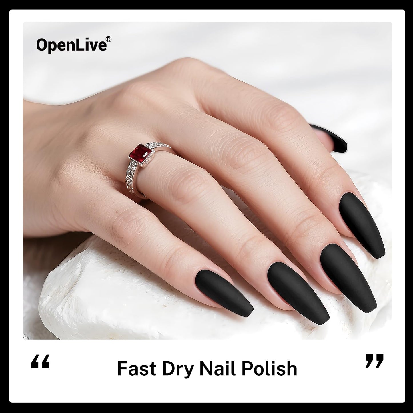16.5ml Black Nail Polish Large Volume Quick Drying Nail Polish, Fast Drying and Long Lasting Color Nail Art DIY Home Manicure Gift for Women-GlimoraGlow