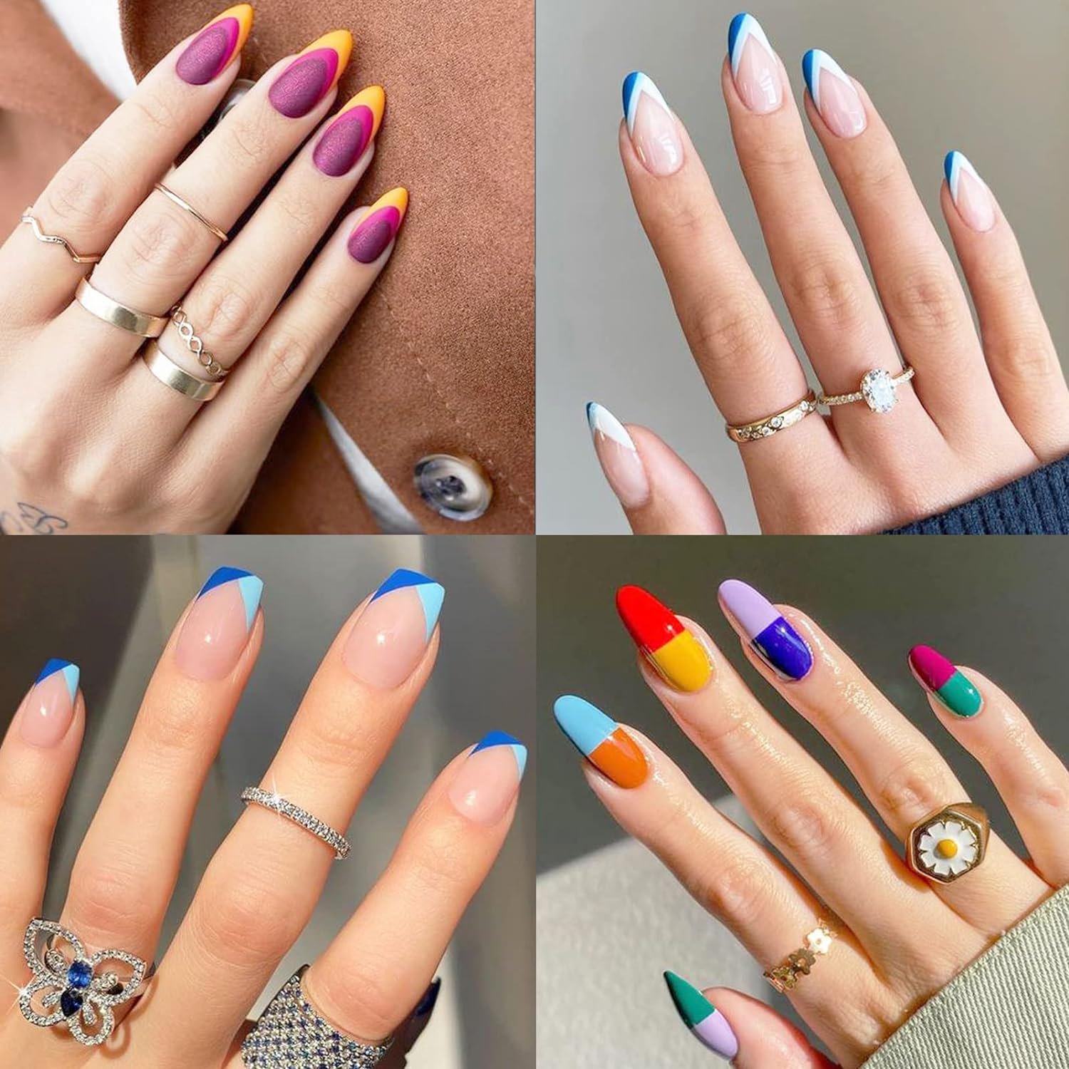 1860 Pcs French Tip Nail Guides, Self-Adhesive French V-Shaped Moon Shaped Manicure Strip Stickers for Edge Auxiliary Black DIY Decoration Stencil Tools(5 Designs, 36 Sheets)-GlimoraGlow