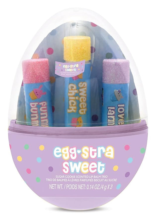 iscream 3-piece Sugar Cookie Scented Lip Balm in Egg Shaped Container-GlimoraGlow