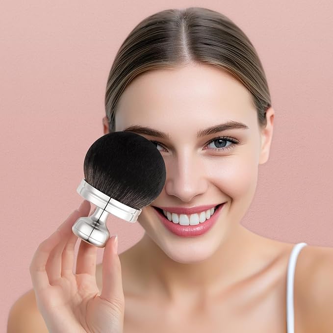 docolor Extra Large Body Makeup Brush For Self Tanner, 3 Inch Width Self Tanning Brush Kabuki Brush, Soft synthetic hair, for Foundation, self-tanners, bronzer, sun blocks, powder, For Face and Body-GlimoraGlow