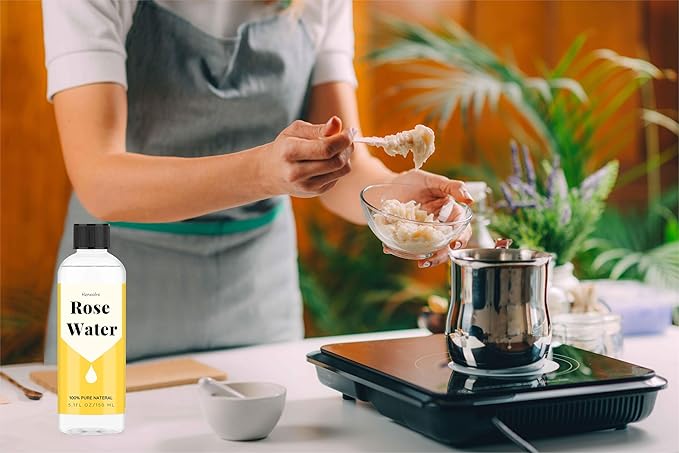 5.1 fl oz Rose Hydrosol for Face Hydrating Mist Hydration, 100% Pure Rose Water, Cleanses & Softens Skin, Promotes Healthy Skin Cell, Suitable for All Skin Types-GlimoraGlow