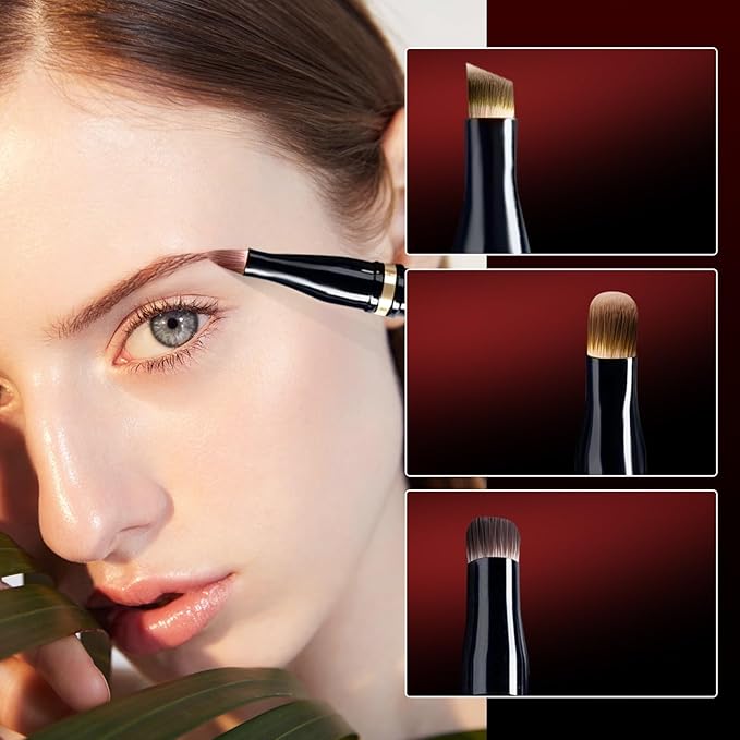 Unaone 4 in 1 Makeup Brush - Travel Lip Brush Eyebrow Brush Eyeshadow Brush Concealer Brush, Portable Multi-function Makeup Brushes-GlimoraGlow